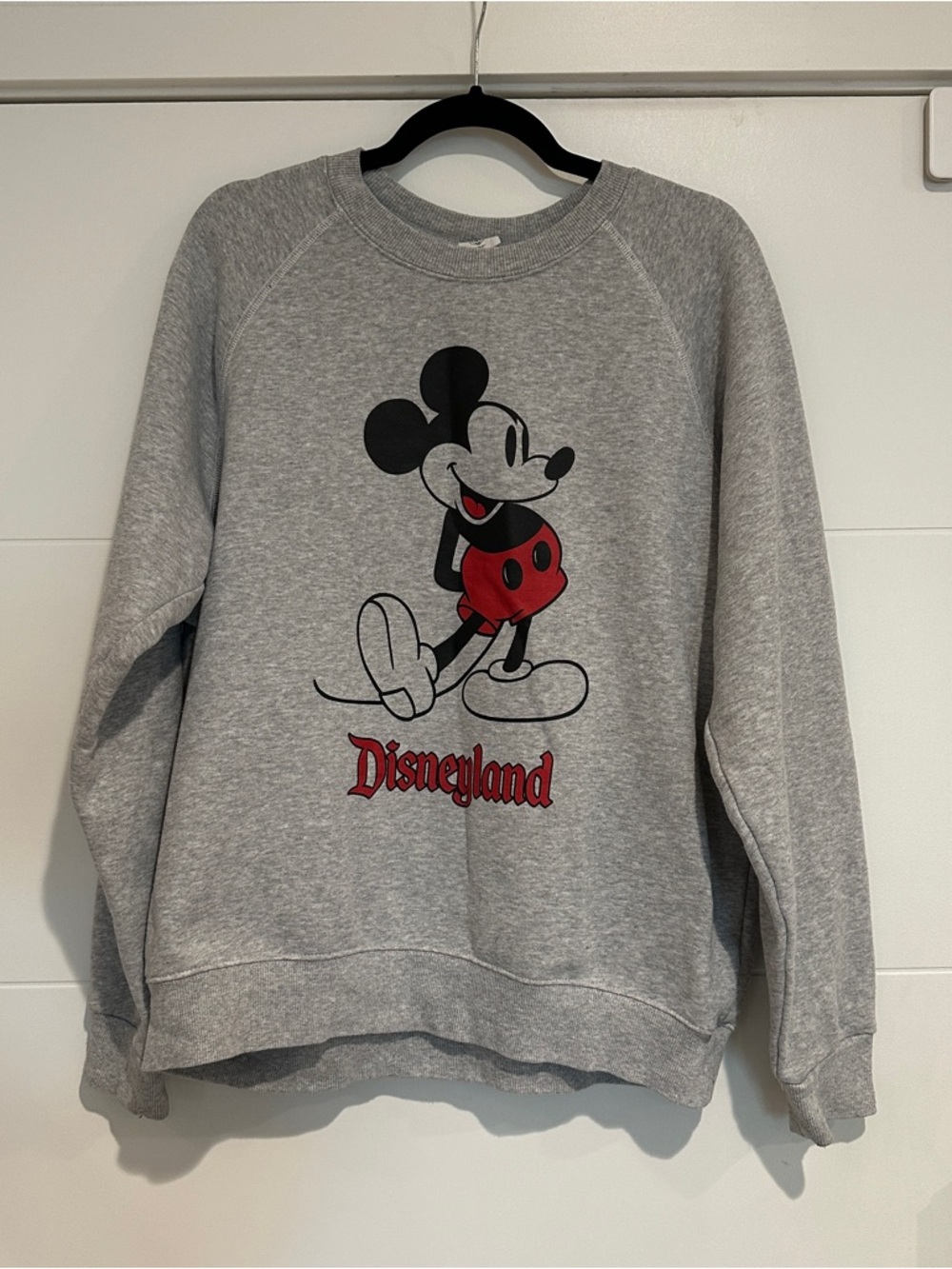 Disney Gray Mickey Mouse Crewneck Sweatshirt Disneyland